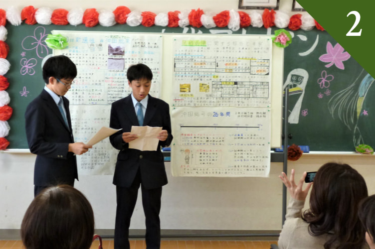 文化祭で模造紙発表