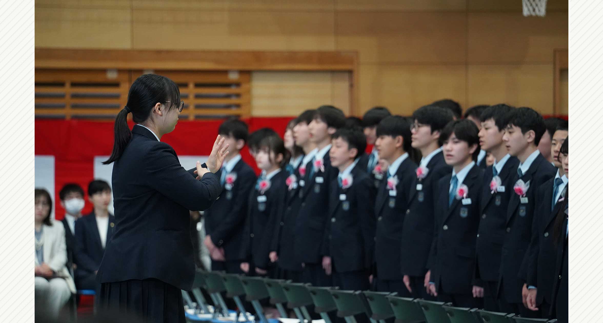 中高一貫部1　中学卒業式